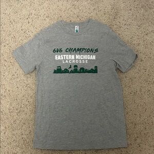Gray Eastern Michigan Lacrosse T-Shirt